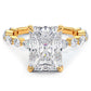 4 Carat Radiant Cut Alternating Round & Marquise