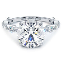 3 Carat Round Brilliant Alternating Round & Marquise