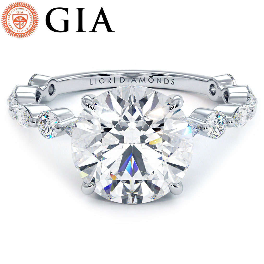 3 Carat Round Alternating Round & Marquise
