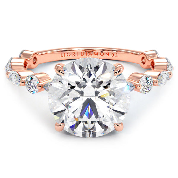 3.92ct Round Engagement Ring | Liori Diamonds TM
