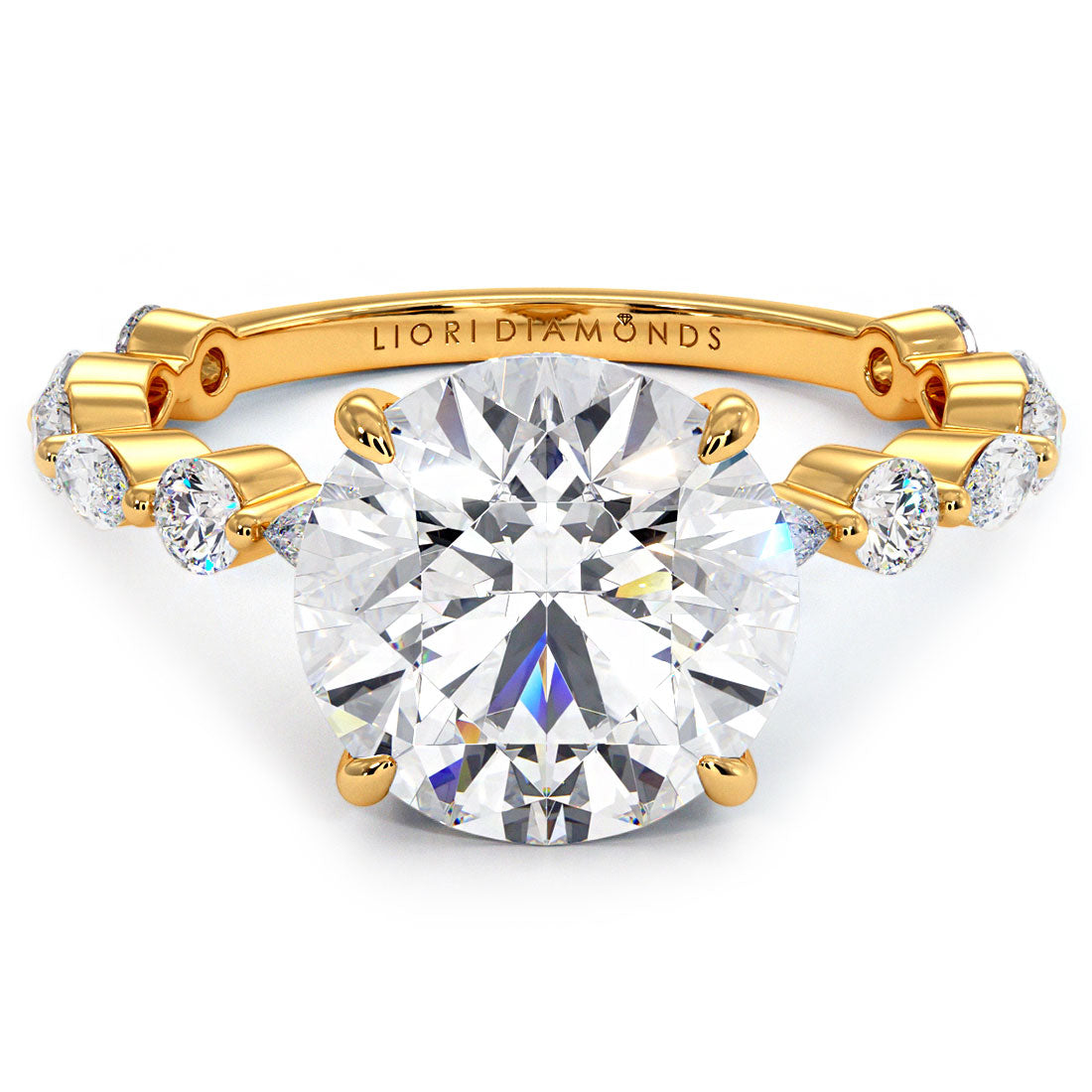 3 Carat Round Brilliant Alternating Round & Marquise