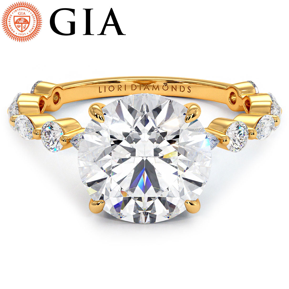 3 Carat Round Alternating Round & Marquise