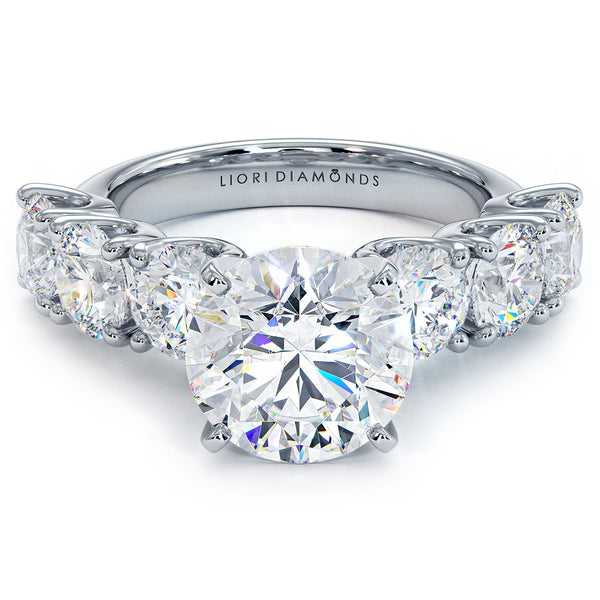 5.70ct Round Engagement Ring | Liori Diamonds TM