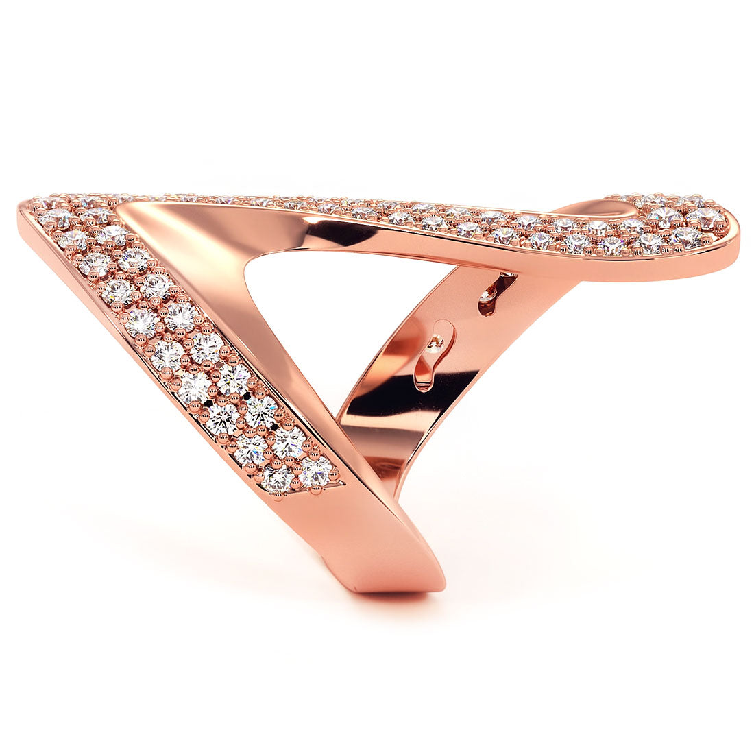 2.25ctw Diamond Cocktail Fashion Ring 14k Rose Gold