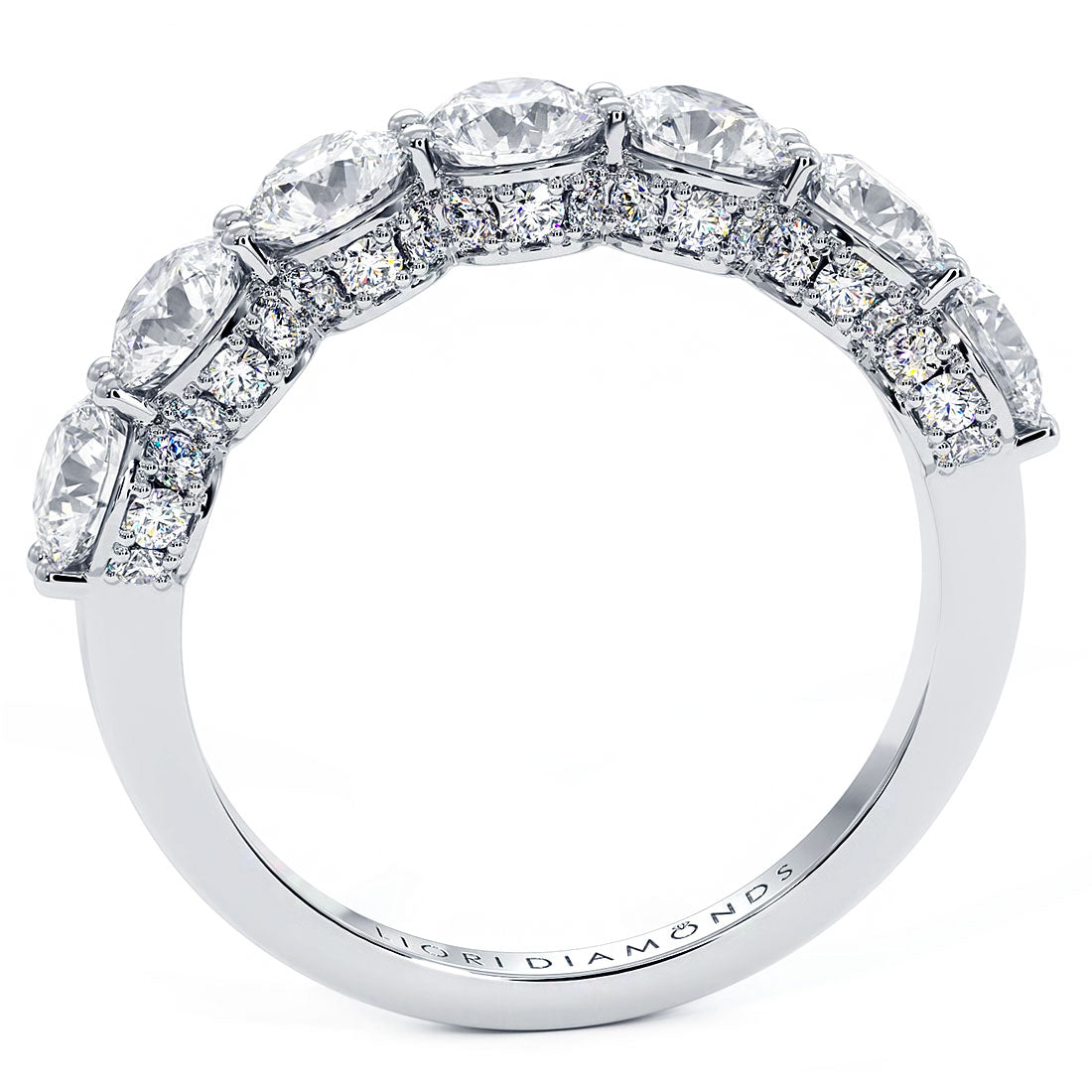 2.75ctw Diamond Wedding Band Ring Anniversary Ring 14k White Gold