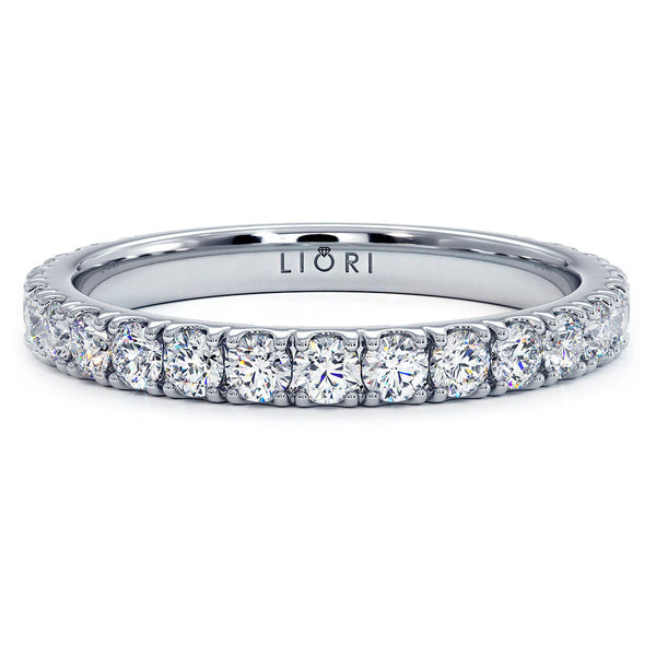 2.3mm Diamond Wedding Band Ring Anniversary Ring 0.75ctw Platinum