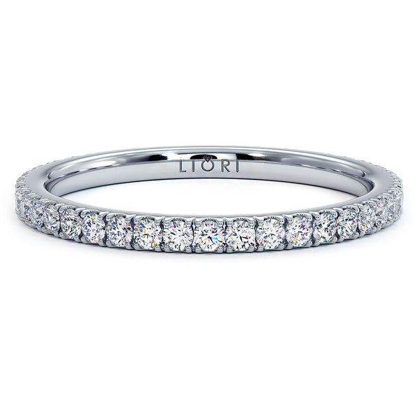 1.7mm Diamond Wedding Band Ring Anniversary Ring 0.35ctw Platinum