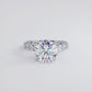 4.80ctw Round Brilliant F-VS1 Lucida set Lab Grown Diamond Engagement Ring 14k White Gold