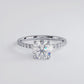 1.5 Carat Round Brilliant Wire Basket Petite Micropavé