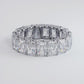 9.00ctw Radiant Cut Diamond Eternity Band Set In Platinum