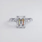 4 Carat Emerald Cut Alternating Round & Marquise