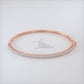 2.00ctw Round Brilliant Diamond Bangle Bracelet set in 14k Rose Gold