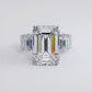 18 Carat Emerald Cut Micropavé Lucida Set Masterpiece