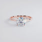 1.5 Carat Round Brilliant Petite Tapered 4 Prong Solitaire