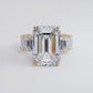 18 Carat Emerald Cut Micropavé Lucida Set Masterpiece