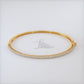 1.25ctw Round Brilliant Diamond Bangle Bracelet set in 14k Yellow Gold