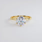 2 Carat Round Brilliant Petite Tapered 6 Prong Solitaire