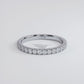 0.50ctw Petite Diamond Wedding Band Ring Anniversary Ring 14k White Gold