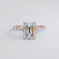 4 Carat Emerald Cut Alternating Round & Marquise