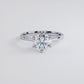 1.5 Carat Round Brilliant Petite Tapered 6 Prong Solitaire