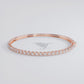 0.75ctw Round Brilliant Buttercup Diamond Bangle Bracelet set in 14k Rose Gold