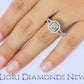 0.82 Carat Fancy Yellow Oval Cut Diamond Engagement Ring 14k Gold Pave Halo