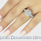 3.51 Carat G-SI2 Cushion Cut Diamond Engagement Ring 14k Gold Vintage Style