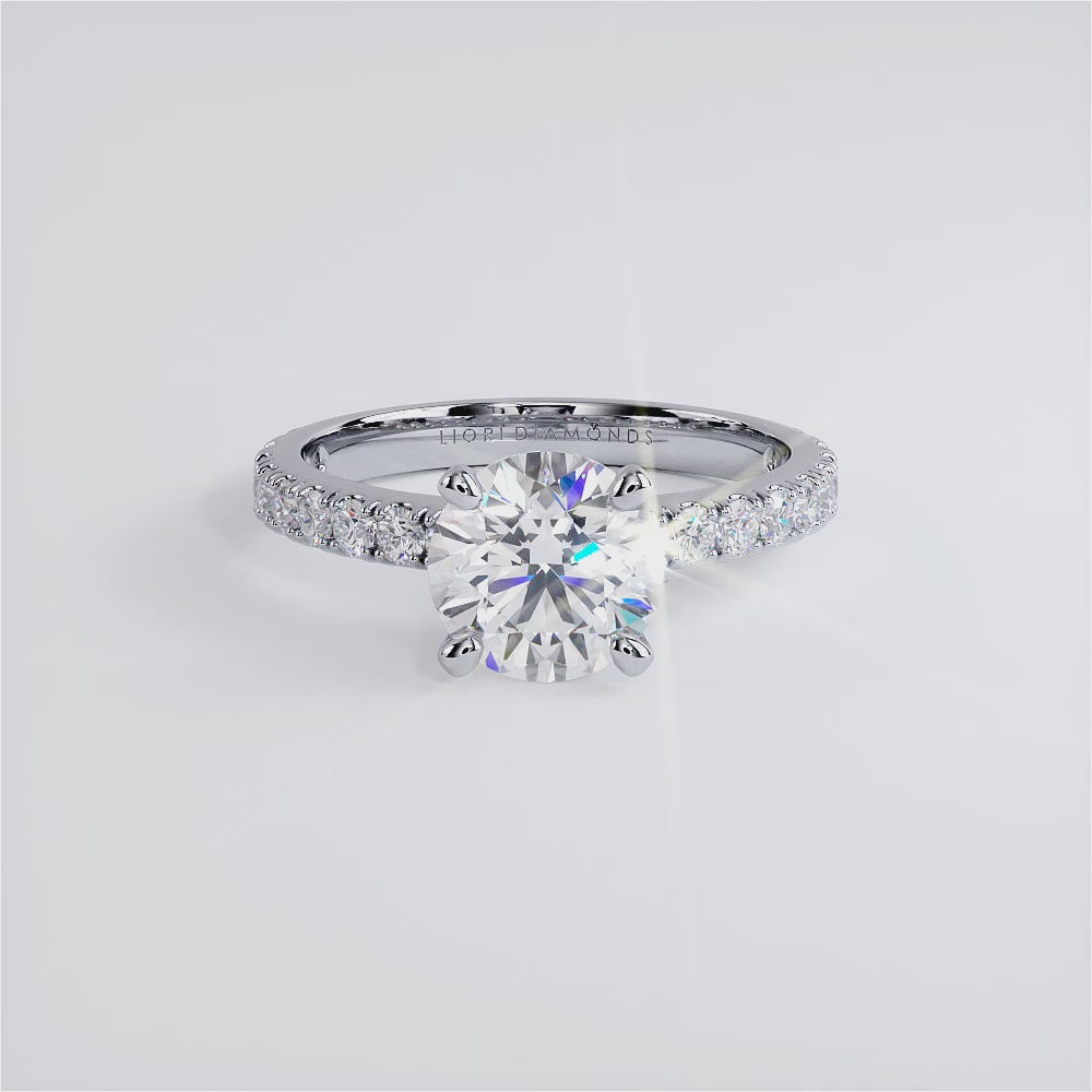 1.5 Carat Round Brilliant Micro Prong Set