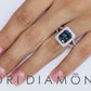 5.08 Carat GIA Certified Fancy Blue Diamond Engagement Ring 18k White Gold