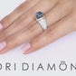 2.28 Carat Certified Fancy Blue Round Diamond Engagement Ring 18k White Gold