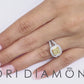 2.25 Ct. GIA Certified Natural Fancy Yellow Cushion Cut Diamond Engagement Ring