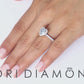 1.91 Carat GIA Certified Fancy Blue Diamond Engagement Ring 18k White Gold