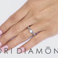 0.88 Carat D-VS1 Certified Natural Round Diamond Engagement Ring 14k White Gold