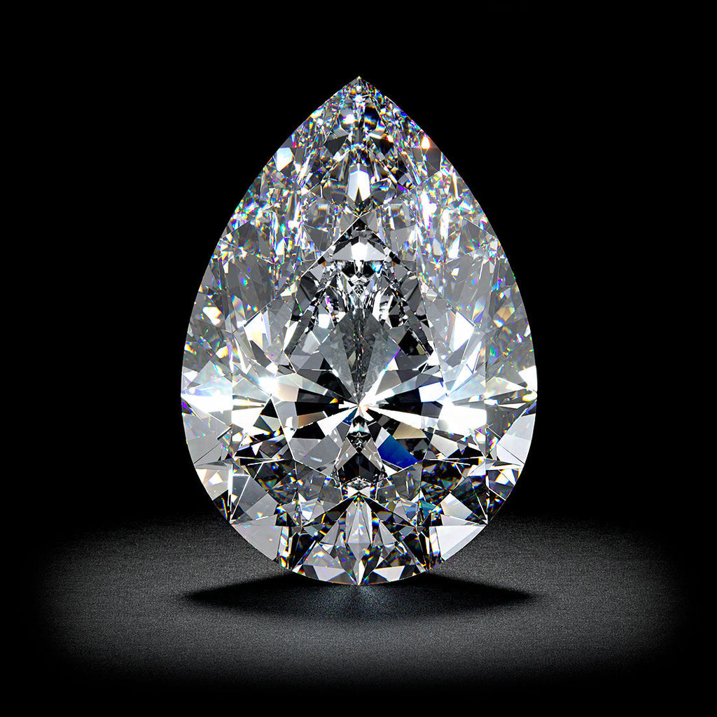 2.10 Carats Lab Grown Pear Shape Micropaved Side Stones Diamond Engage –  Benz & Co Diamonds