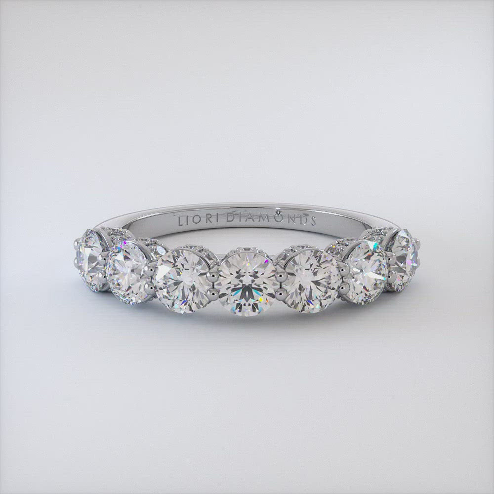 2.75ctw Diamond Wedding Band Ring Anniversary Ring 14k White Gold