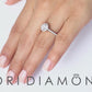 1.00 Carat G-SI1 Natural Round Diamond Engagement Ring 18k White Gold Pave Halo