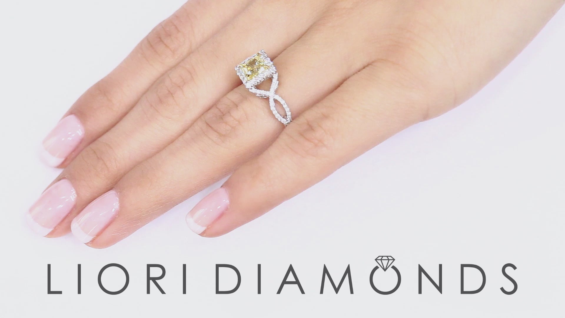 1.94 Carat GIA Certified Fancy Intense Yellow Diamond Engagement Ring 18k Gold