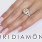 2.07 Ct. GIA Certified Natural Fancy Yellow Cushion Cut Diamond Engagement Ring
