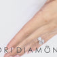 2.14 Carat G-SI1 Natural Round Diamond Engagement Ring 18k White Gold Pave Halo