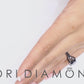 3.40 Carat Certified Natural Black Diamond Engagement Ring 14k Black Gold