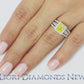 2.23 Ct. Fancy Yellow Radiant Cut Diamond Engagement Ring 14k Gold Vintage Style