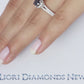 1.92 Carat Certified Natural Black Diamond Engagement Ring 18k White Gold