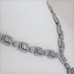 7.25ctw F-VS Pave Emerald Cut Shape Diamond Necklace 18k White Gold