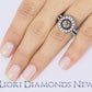 1.83 Carat Natural Fancy Cognac Brown Diamond Engagement Ring 14k Black Gold