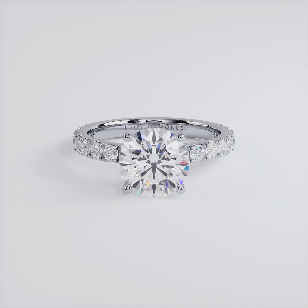 2 Carat Round Brilliant Micro Prong Set