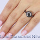 1.50 Carat Certified Black Diamond Engagement Ring 18k Black Gold Vintage Style