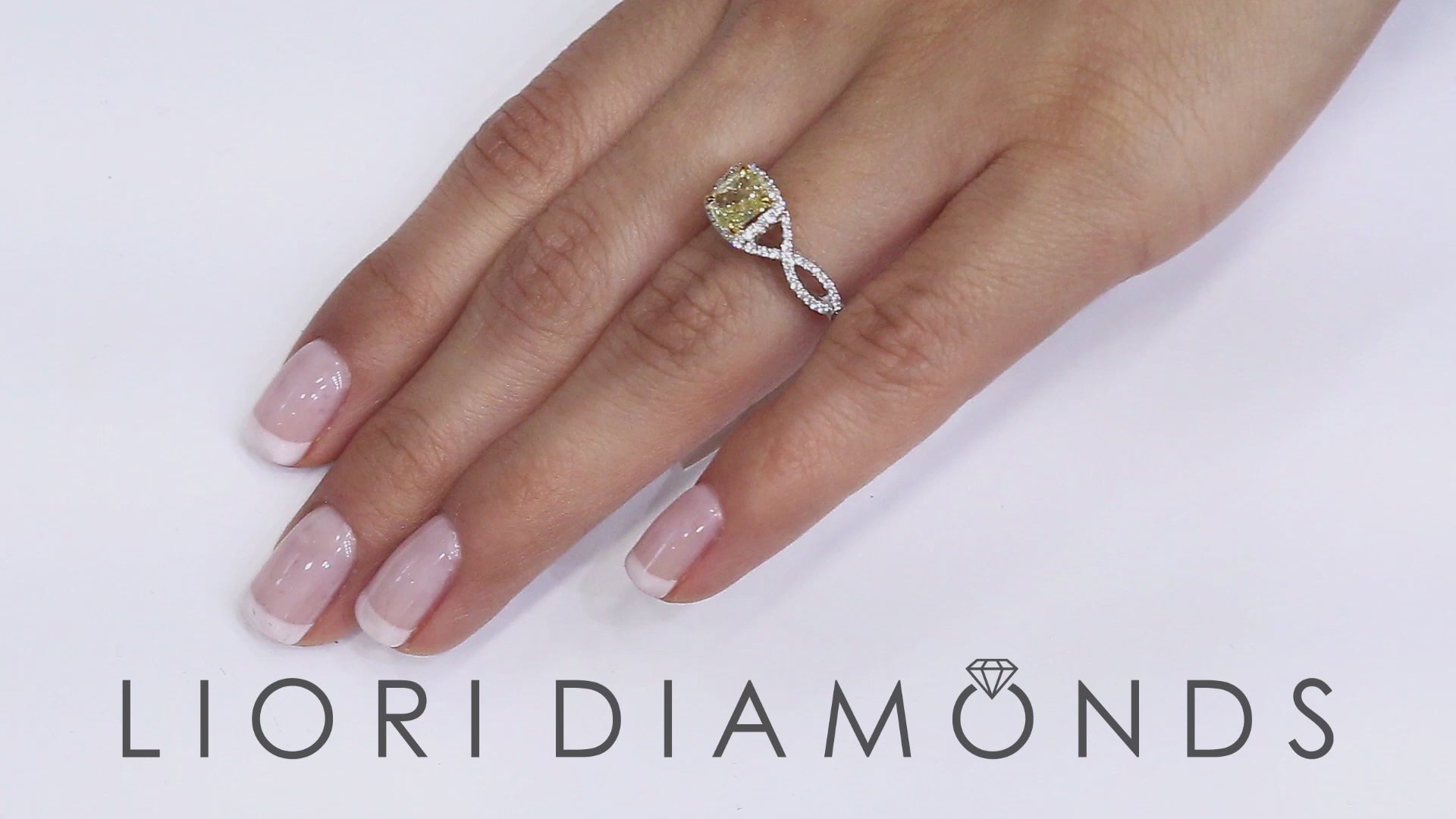 1.65 Ct. GIA Certified Natural Fancy Yellow Cushion Cut Diamond Engagement Ring