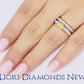 0.72 Carat Fancy Yellow Oval Cut Diamond Engagement Ring & Wedding Band Set 18k