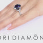 8.43 Carat Certified Natural Black Diamond Engagement Ring 18k White Gold