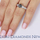 2.38 Carat Certified Natural Black Diamond Engagement Ring 14k White Gold